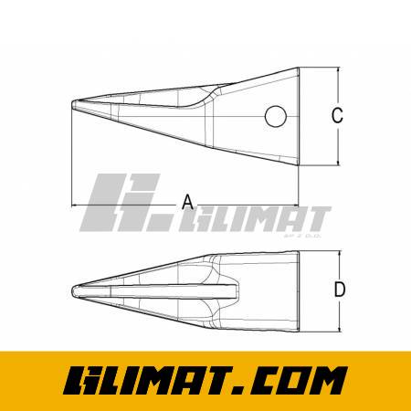 ZĄB J225 TYPU TIGER LONG KOPARKOWY - 6Y3222TL - 2