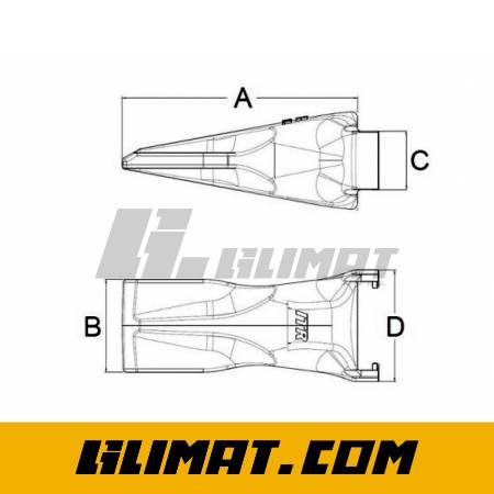 ZĄB KOPARKI ESCO V19SYL - V19SYL - 2