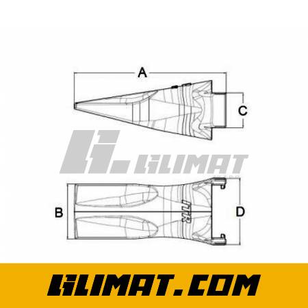 ZĄB KOPARKI ESCO V19TY - V19TY - 2