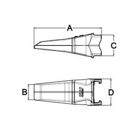 ESCO V29SDX excavator tooth - V29SDX - 2