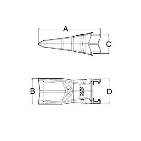 ESCO V29SHV excavator tooth - V29SHV - 2