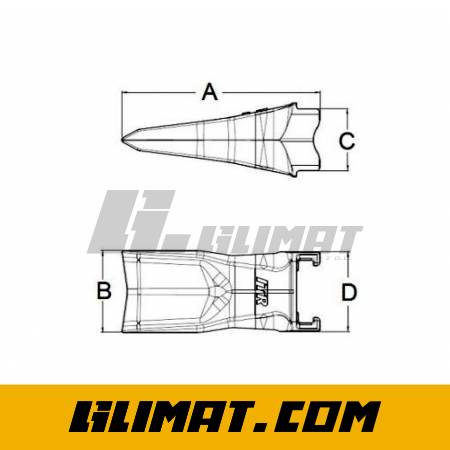 ZĄB KOPARKI ESCO V29SHV - V29SHV - 2