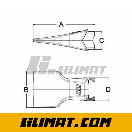 ZĄB KOPARKI ESCO V43S9F - V43S9F - 2