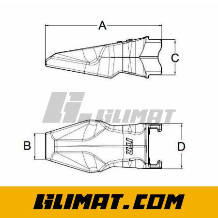 ZĄB ŁADOWARKI ESCO V23AD - V23AD - 2