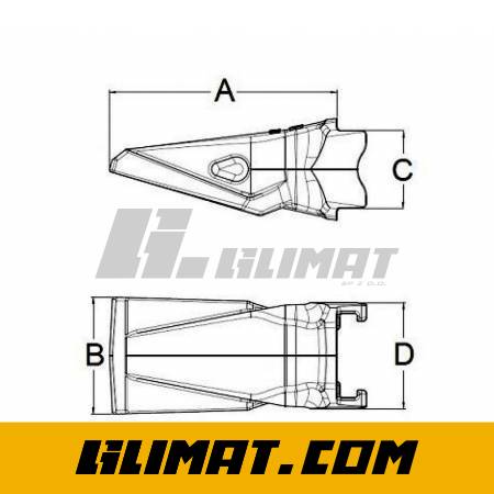 ZĄB ŁADOWARKI ESCO V51AG - V51AG - 2