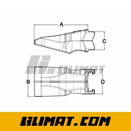 ZĄB ŁADOWARKI ESCO V43AR - V43AR - 2