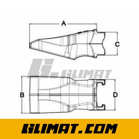 ZĄB ŁADOWARKI ESCO V61ARL - V61ARL - 2