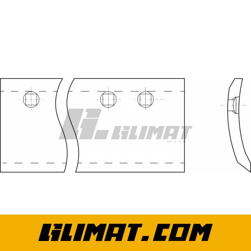 LEMIESZ KOMATSU GD510R-1 12', GD525A-1 12', GD623A-1 12' i inne - 2327012143