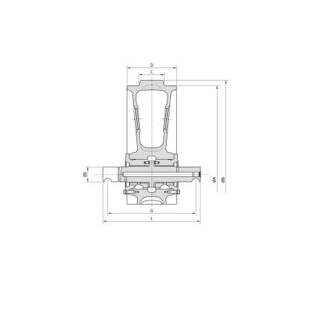 Tension wheel YANMAR B15 - UX028Z5F - 2