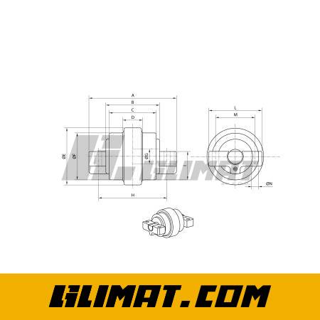 ROLKA JEZDNA CASE 9007 UF044R0C - UF044R0C - 2