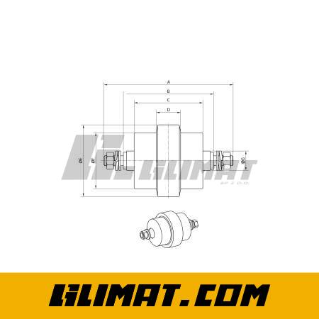 ROLKA JEZDNA DAEWOO DX55 UF052Z0C - UF052Z0C - 2