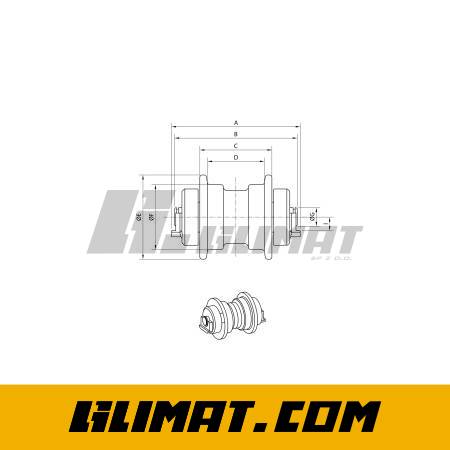 ROLKA JEZDNA KOMATSU PC38 UU UF079Z0A - UF079Z0A - 2