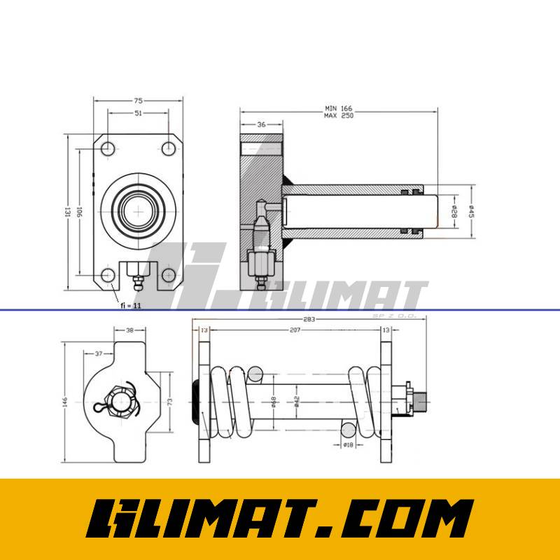 NAPINACZ GĄSIENICY CATERPILLAR 302 - NGCR302