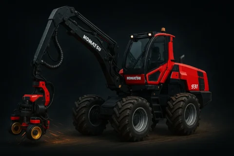 Komatsu 931 – charakterystyka i możliwości harvestera