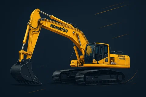 Komatsu PC 350 LC: Specyfikacja koparki, dane techniczne, sprzedaż i zastosowania